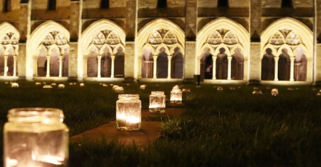 3. candlelit labyrinth event